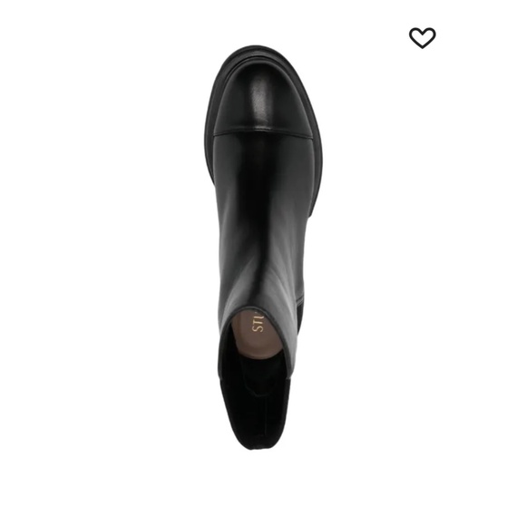 Stuart Weitzman 5050 Soho 70mm Leather Booties Black, 10 - New - Picture 2 of 9